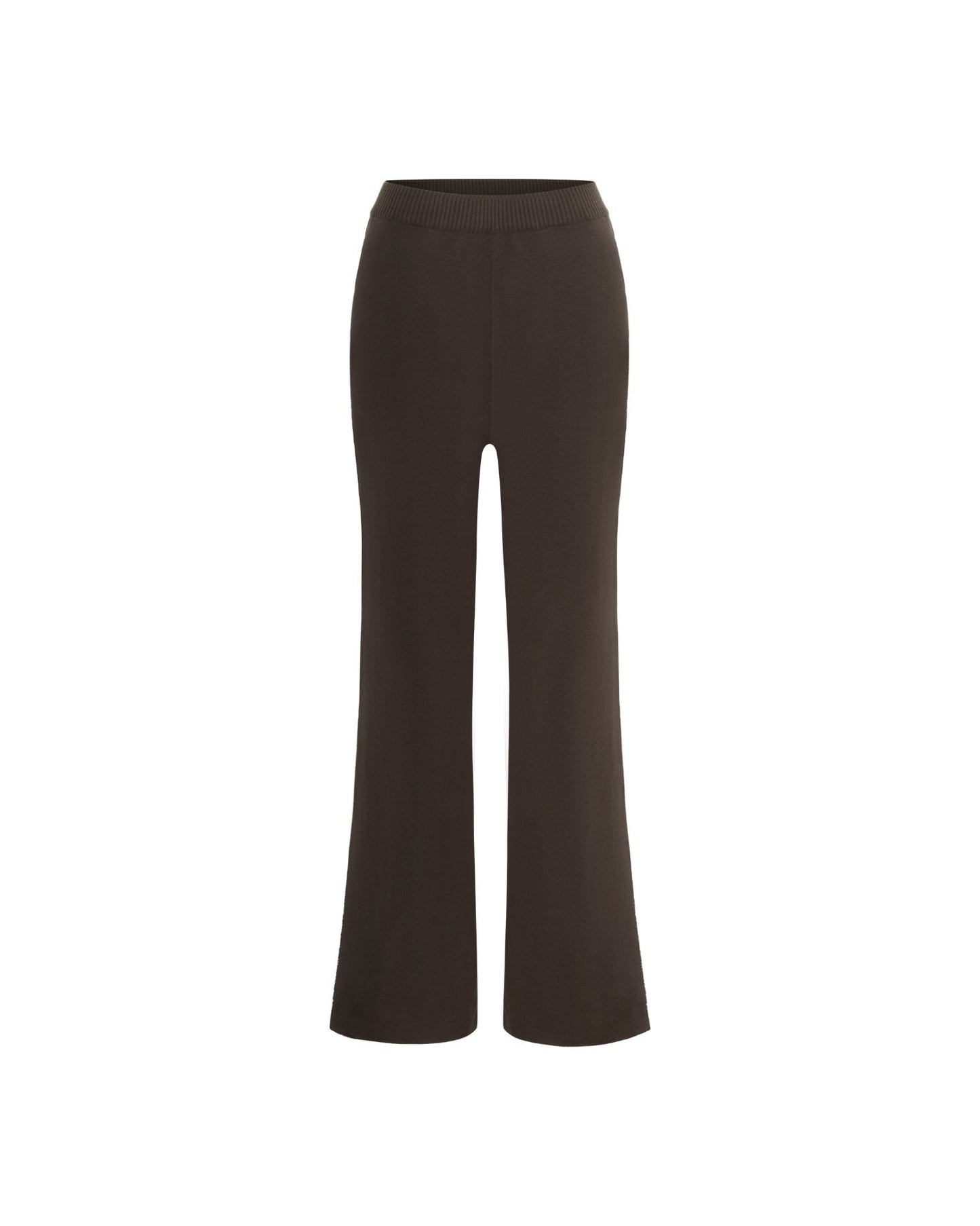 Mid Rise Knit Pant Chocolate