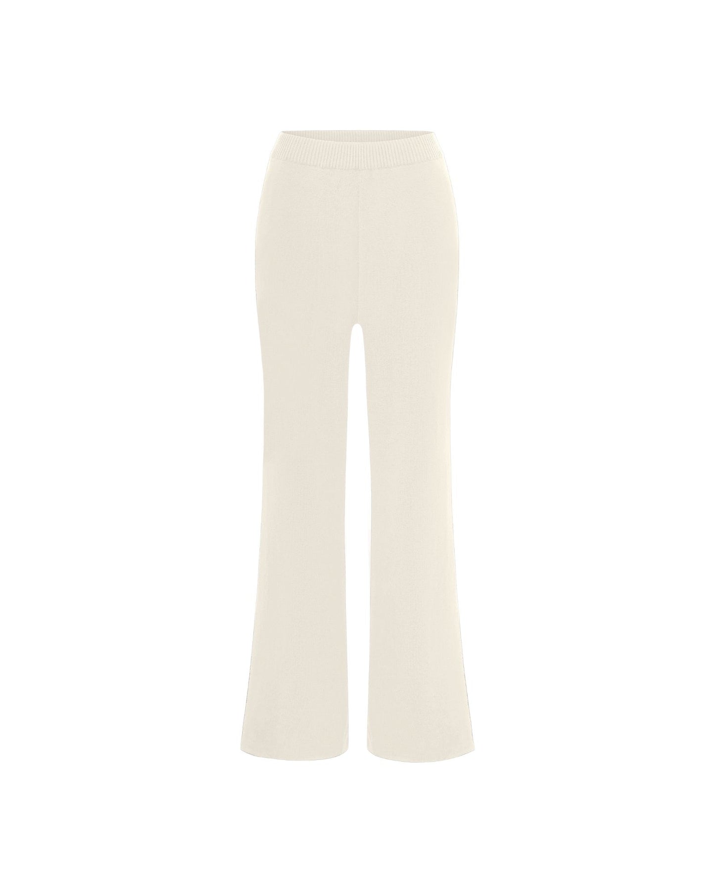 Mid Rise Knit Pant Ecru