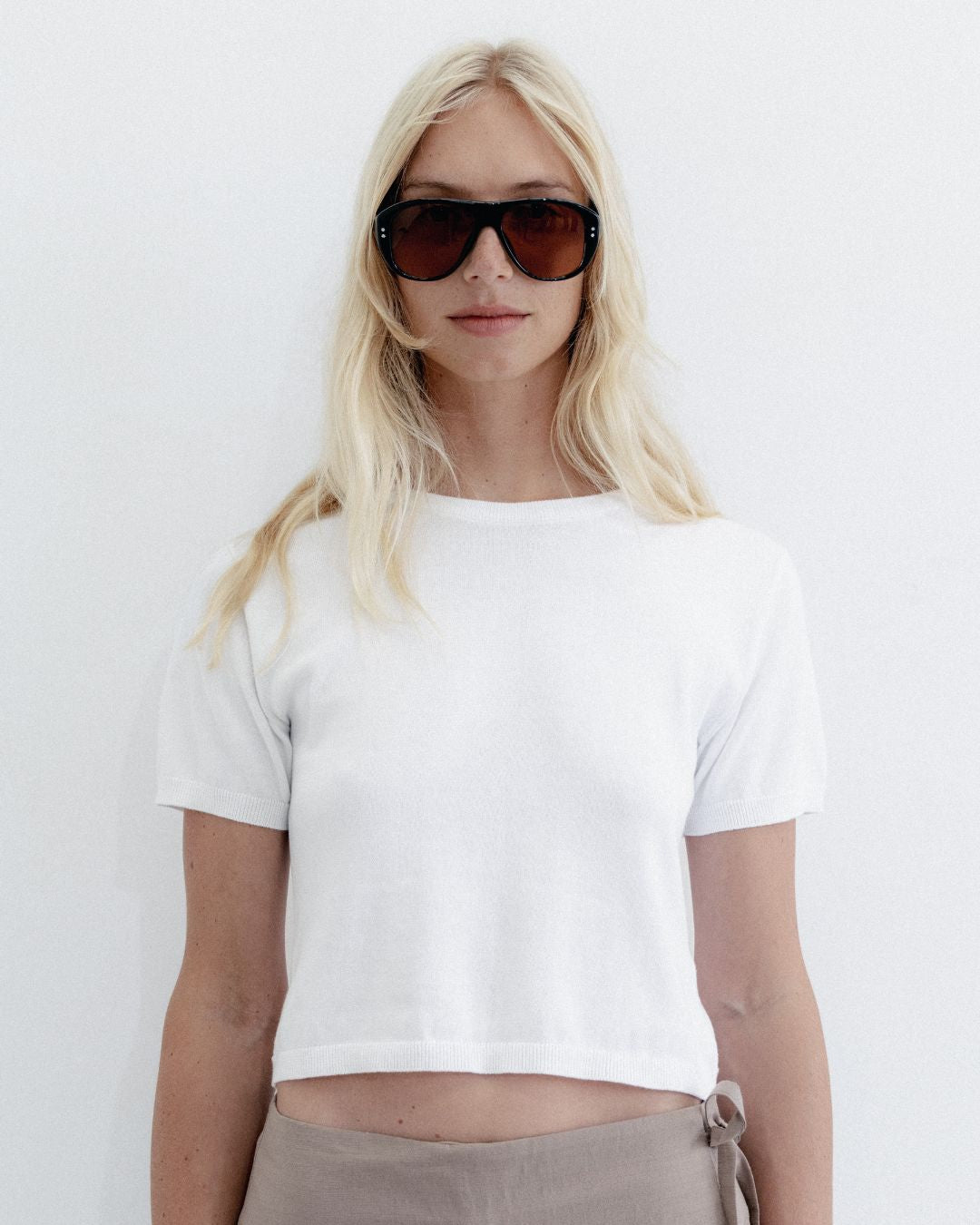 Baby Knit Tee White
