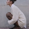 Cable Knit Sweater Ecru