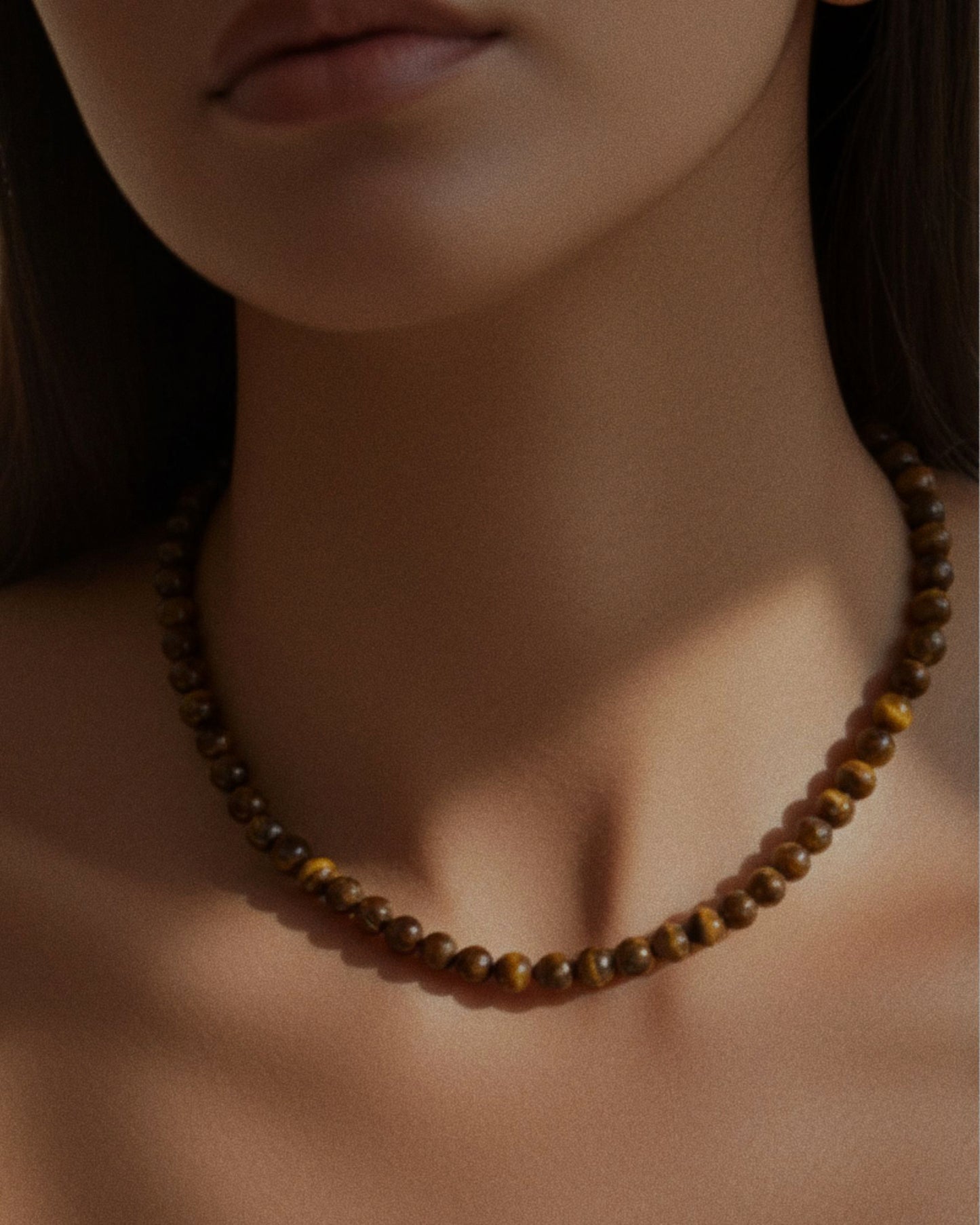 Tiger Eye Beaded Necklace