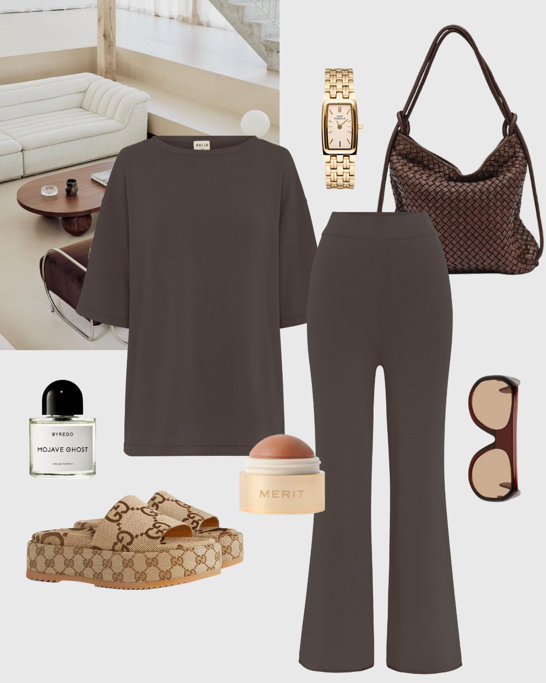Knit Tee Chocolate