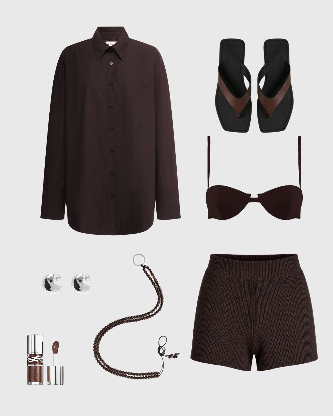 Mini Knit Short Chocolate
