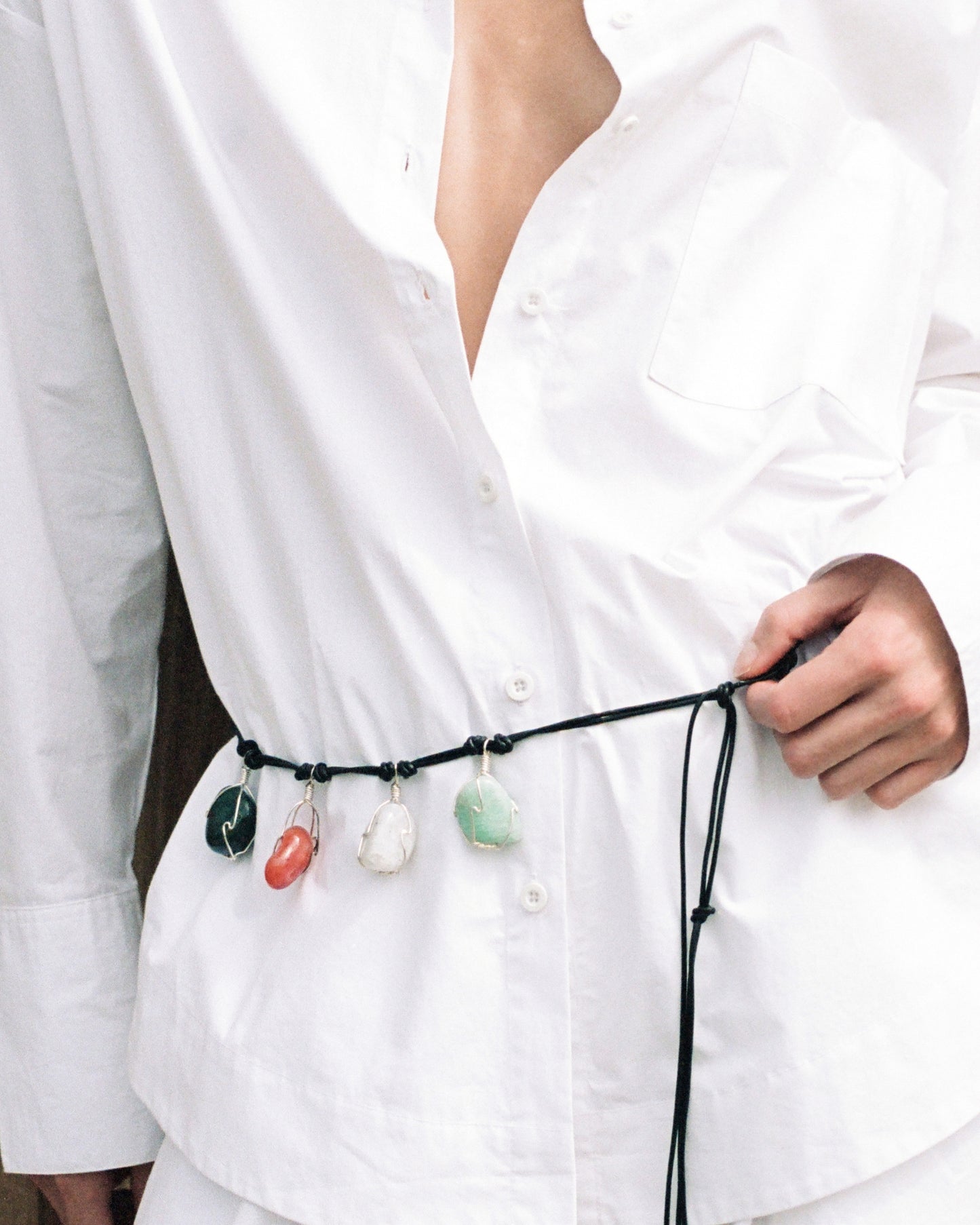 Cotton Poplin Long Sleeve Shirt White