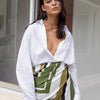 Cotton Poplin Long Sleeve Shirt White