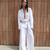 Cotton Poplin Wide Leg Pant White