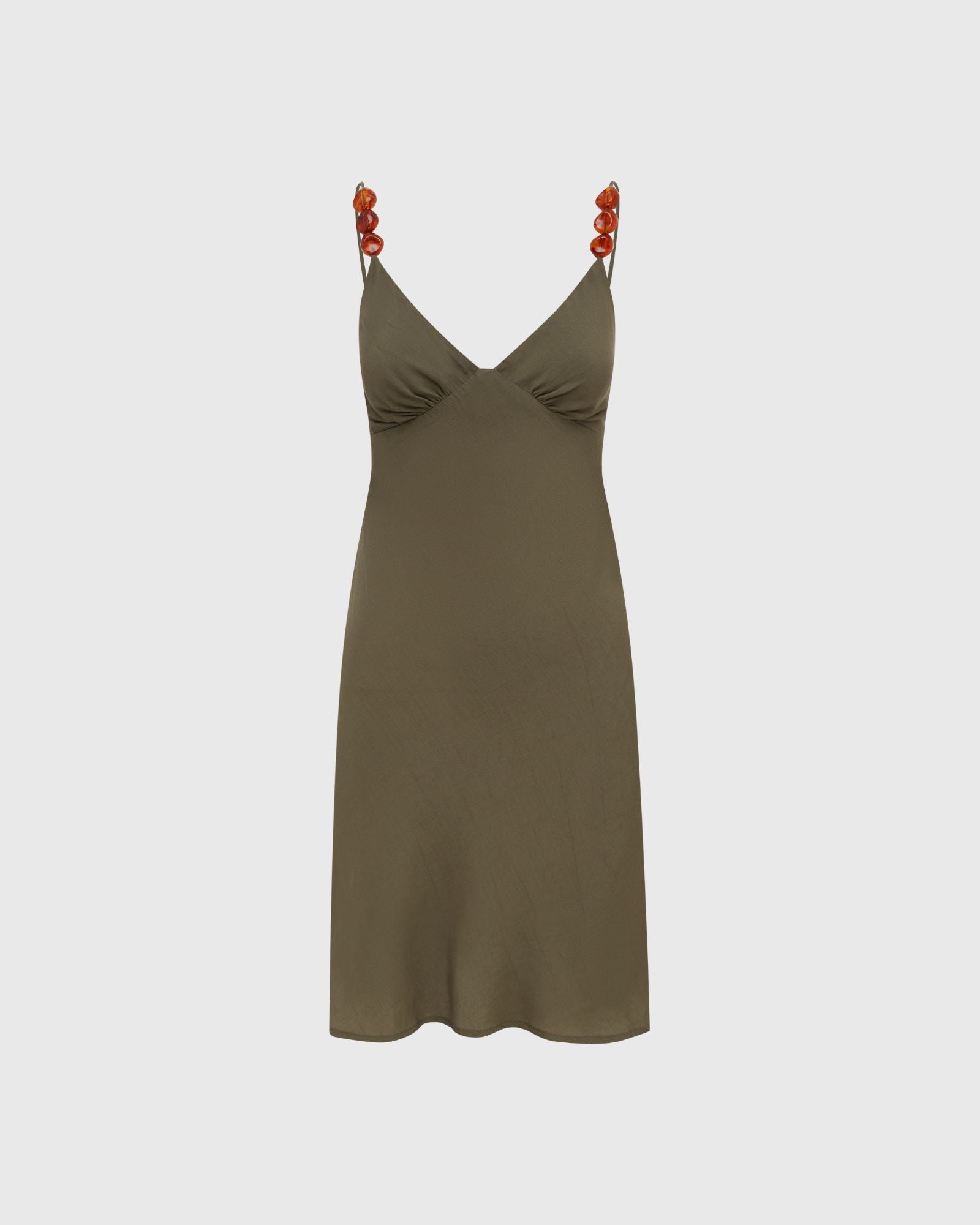 Bias Mini Dress Kelp