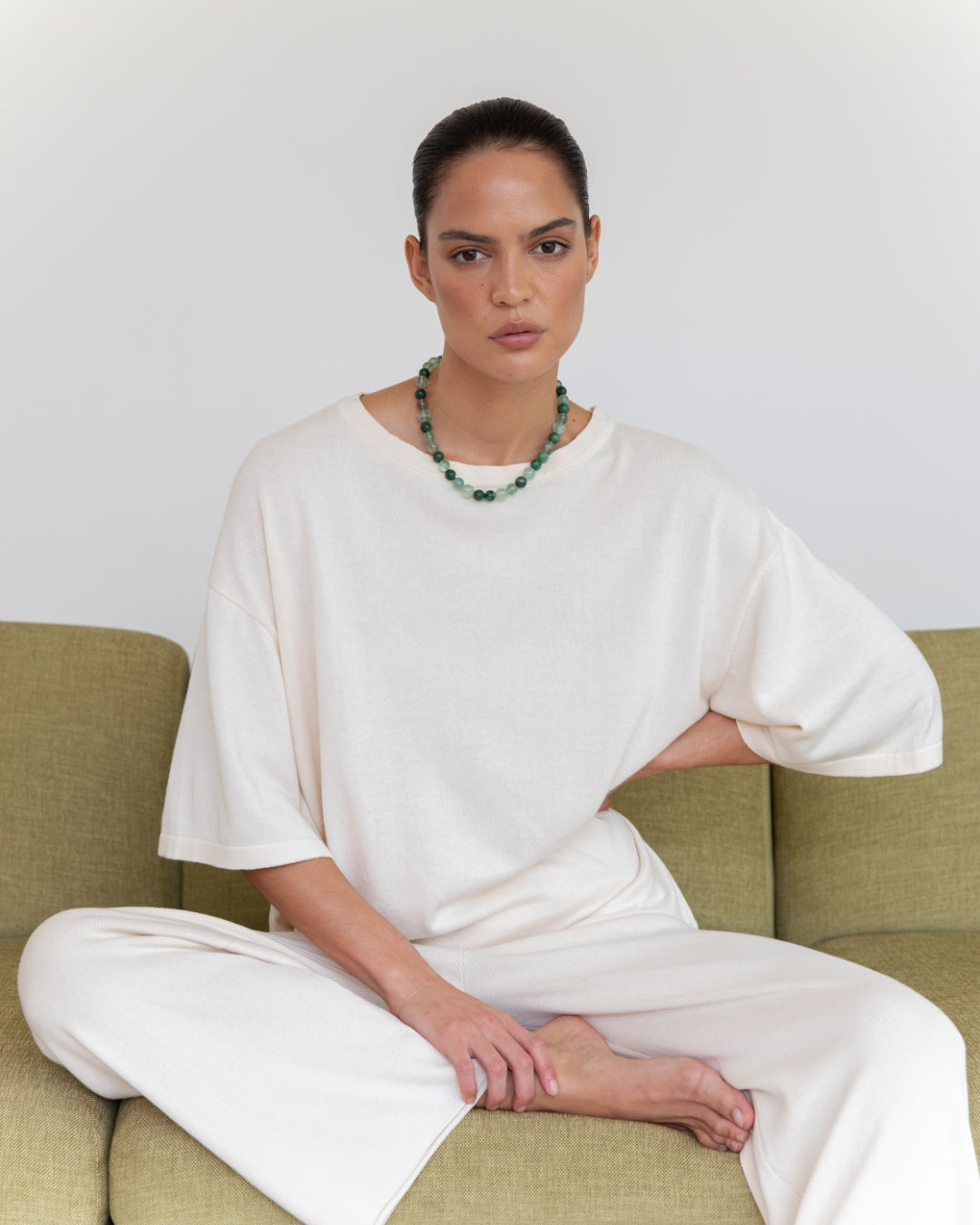 Knit Pant Ecru