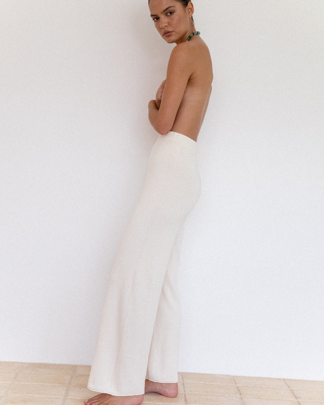 Knit Pant Ecru