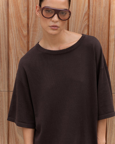 Knit Tee Chocolate