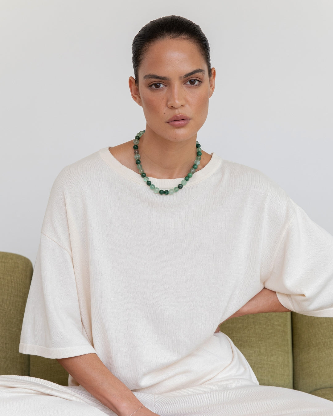 Knit Tee Ecru