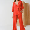 Short Sleeve Shirt Vermillion Red