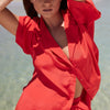 Short Sleeve Shirt Vermillion Red