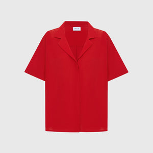 Short Sleeve Shirt Vermillion Red