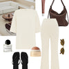 Knit Pant Ecru