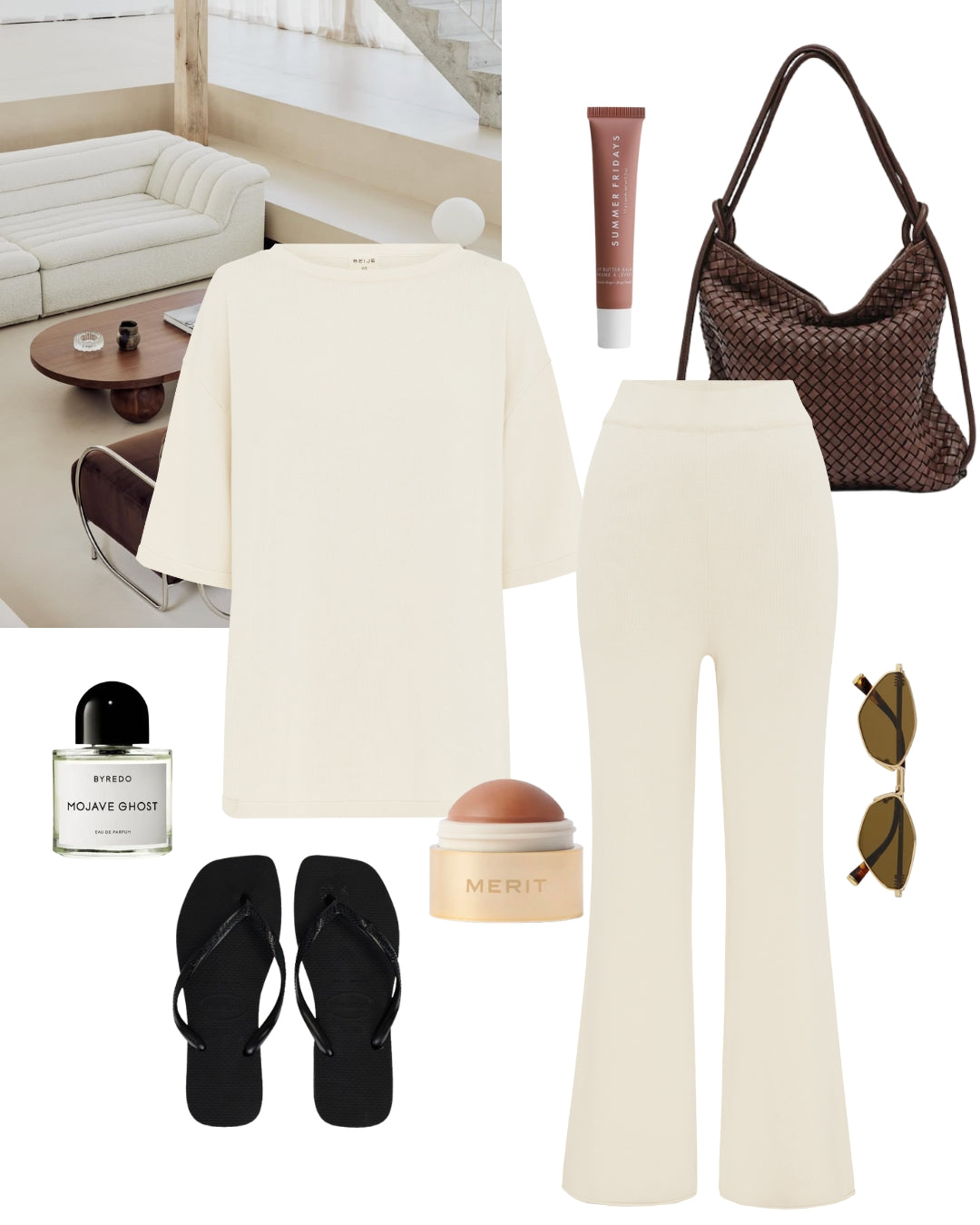 Knit Pant Ecru